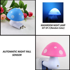 Plastic Mushroom Shaped Energy Saving LED Night Lamp with Automatic Sensor