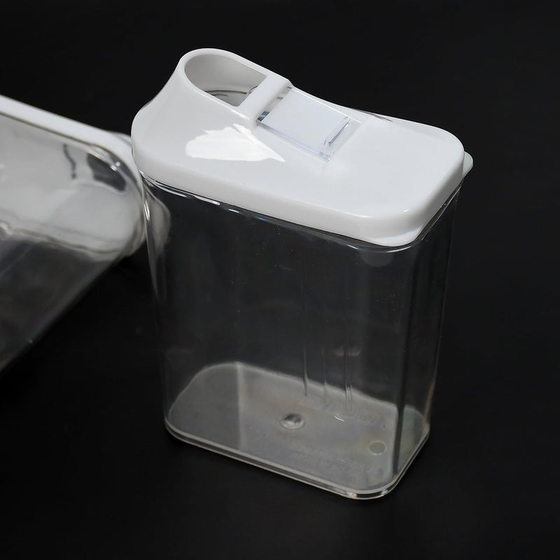 Kitchen Storage Jars & Container Set – 3-Piece Transparent Plastic Jars for Home and Kitchen