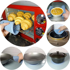 Silicone Trivet Mats | Food Grade BPA-Free | Heat Resistant Non-Slip Hot Pads for Kitchen | Multi-Functional Pan Protectors