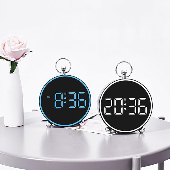 Colorful Digital Alarm Clock with Large 4.4