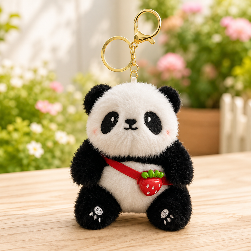 Cute Panda Soft Toy Keychain