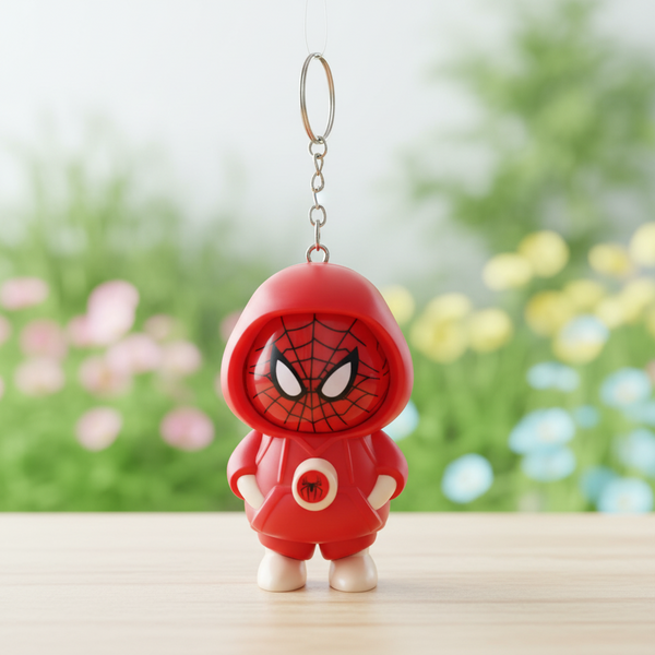 Spiderman Face Changing Keychain
