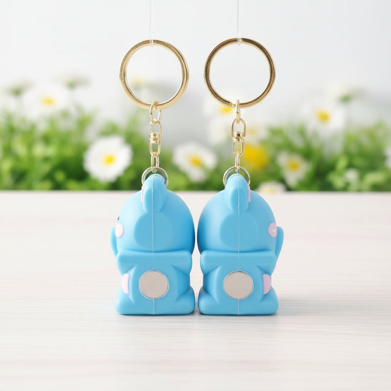 Elephant Couple Keychain