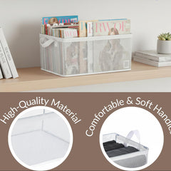 Basket Organizer with Handles Foldable Storage
