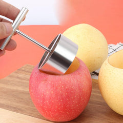 Stainless Steel Apple Corer and Fruit Core Remover Large Core Puller Hole Digger Kitchen Tool for Pear Rice Mold and Stewed Fruit Preparation