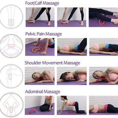 Yoga Ring for Exercise and Stretching | Pilates Fitness Ring for Back Pain Relief, Flexibility & Body Toning | Circle Ring for Yoga Poses, Calf Stretch, Muscle Training & Home Gym Workout Equipment