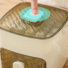 Portable Ice Maker for Freezer with Ice Bin Fast, Compact Countertop Design & Storage Drawer | One-Touch Operation for Home, Office,Household & Outdoor Use (Green)