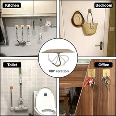 5 PCS Wall Hooks for Hanging Strong,Adhesive Hooks for Wall Heavy Duty,self Adhesive Hook, Wall hangings, Kitchen Accessories Items, Clothes Hanging, Sticky Photo