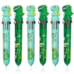 Ball Pen Set – Dinosaur Pens with Cute Topper Retractable Ball Pen 10 Colors