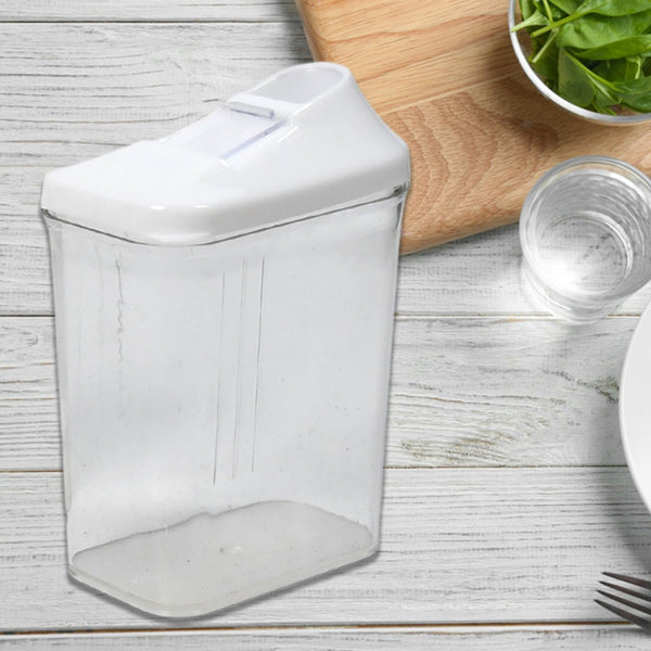 Kitchen Storage Jars & Container Set – 3-Piece Transparent Plastic Jars for Home and Kitchen