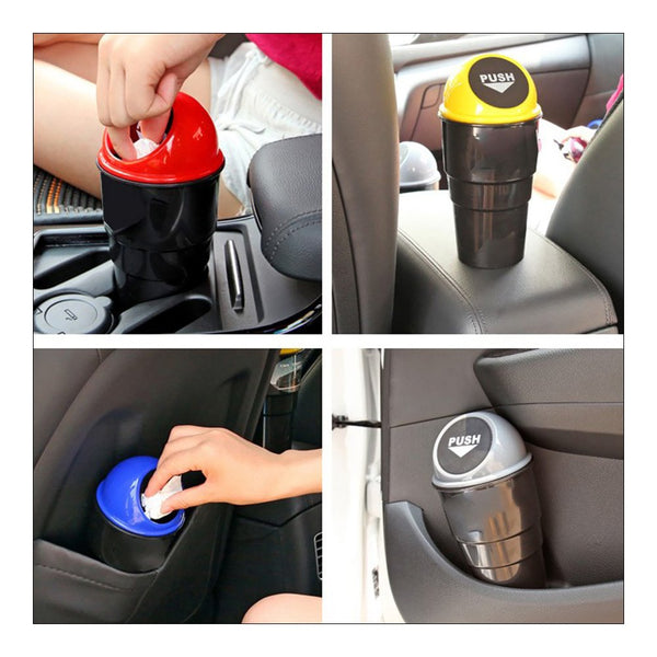Mini Car Trash Bin/Compact Car Garbage Bin/Car Garbage Can/Car Storage Bucket Trash Bag/Dust Case Holder Bin/Car Ashtray Compatible with Chevrolet Sail