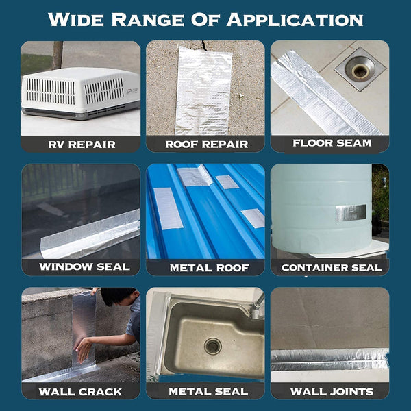 Leakage Repair Waterproof Tape for Pipe Leakage Roof Water Leakage Solution Aluminium Foil Tape