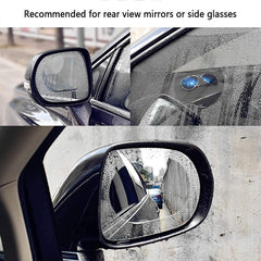 Anti Fog Film for Car Rear View Rainproof, Waterproof Mirror HD Nano Coating, Anti-Water Protective Film Sticker, Anti Scratch, Anti Glare Side Car Mirror Accessories for All Vehicles (2Pc)