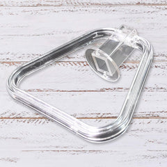 Unbreakable ABS Square Towel Ring – Wall-Mounted, Durable Towel Holder for Bathroom & Kitchen (1 Pc)