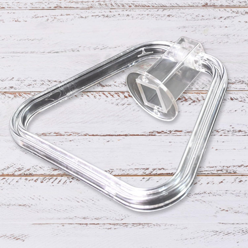 Unbreakable ABS Square Towel Ring – Wall-Mounted, Durable Towel Holder for Bathroom & Kitchen (1 Pc)