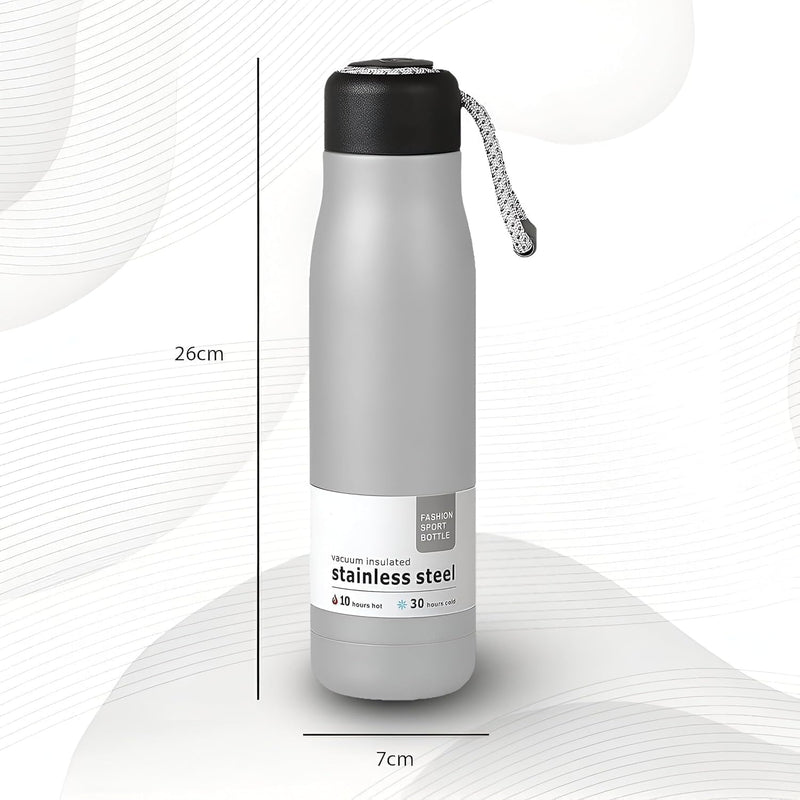 Premium 500ml Stainless Steel Vacuum Insulated Flask | Hot & Cold Double Wall Bottle | Leak-Proof Sport Water Bottle