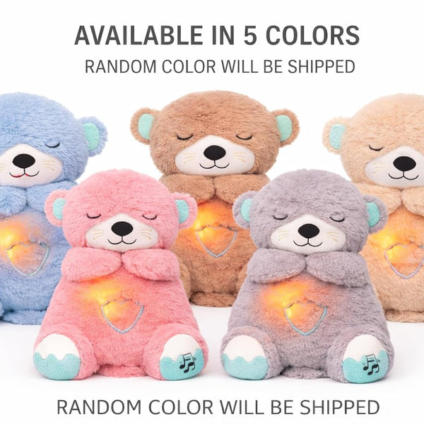 Breathing Teddy Bear Plush Toy for Kids – Soft Sleep Aid with Realistic Breathing Motion, Gentle Light & Music – Comfort Toy for Babies & Toddlers