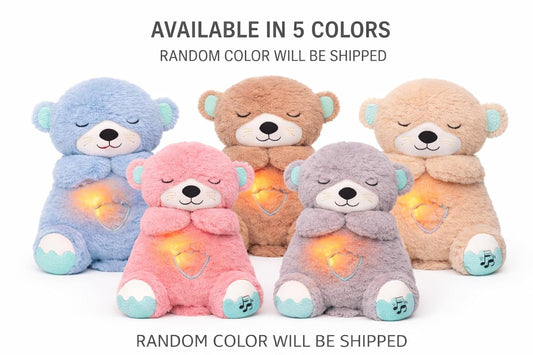 Breathing Teddy Bear Plush Toy for Kids – Soft Sleep Aid with Realistic Breathing Motion, Gentle Light & Music – Comfort Toy for Babies & Toddlers