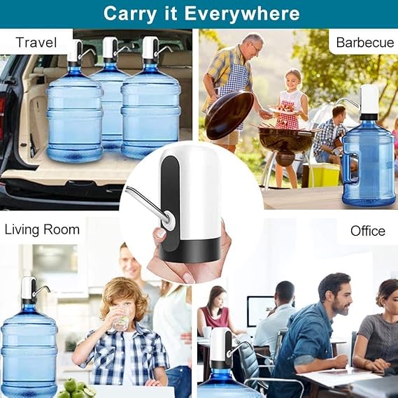 Automatic Wireless Water Can Dispenser Pump for 20 Litre Bottle Can, with Low Noise & High Efficiency