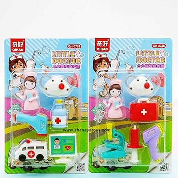 Erasers for Kids Doctor Nurse Theme