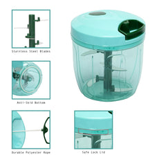 Vegetable Chopper 6 Blade 1000ml