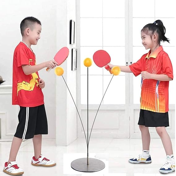 Table Tennis Trainer for Indoor/Outdoor Fun Perfect for Adults, Teens, & Kids - Ping Pong Practice Game