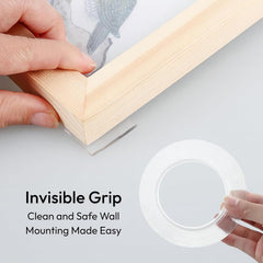 Double Sided Tape Heavy Duty for Wall, Strong Adhesive Transparent Nano Tape 2 Meter | Multipurpose Mounting Tape for Home, Office & Car Without Peeling Paint (Pack of 1)