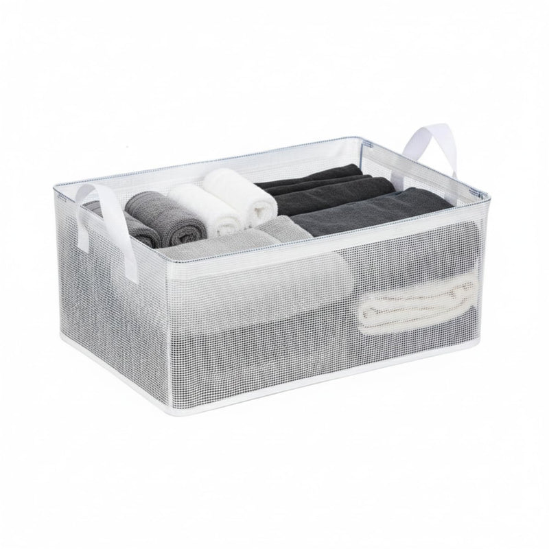 Basket Organizer with Handles Foldable Storage
