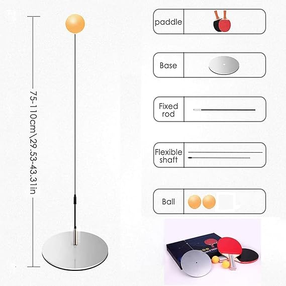 Table Tennis Trainer for Indoor/Outdoor Fun Perfect for Adults, Teens, & Kids - Ping Pong Practice Game