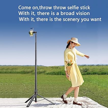Selfie Stick Tripod, All-in-1 Aluminum Celly Phone Selfie Stick for iPhone Android with Remote,Travel Tripod,Video Recording, Vlogging, Live Streaming