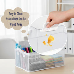 Basket Organizer with Handles Foldable Storage