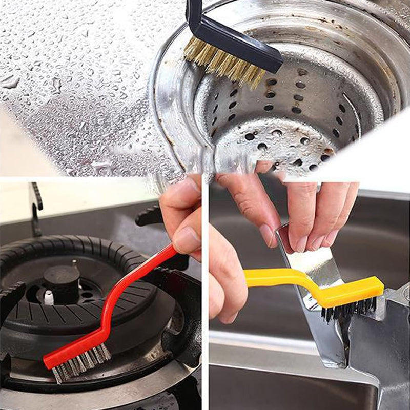 5-Pcs Wire Brush and Scraper Set – Stainless Steel, Brass & Nylon Cleaning Brushes for Rust, Paint & Grime Removal