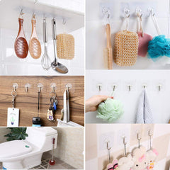 Adhesive Wall Hooks, Nail Hook for Bathroom