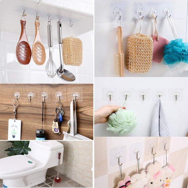 Adhesive Wall Hooks, Nail Hook for Bathroom