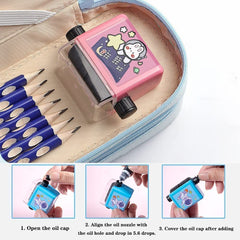 Double Head Roller Stamp Math Digital 2 in 1 Practice Roller Stamp with Ink for Preschool Home School Supplies for Children
