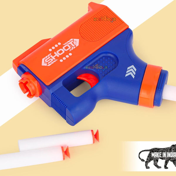 Blaster Storm Safe and Long Range Toy Gun for Kids Included 3 Bullets Toy Gun for Kids (Blue)