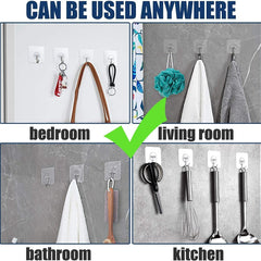 Adhesive Wall Hooks, Nail Hook for Bathroom