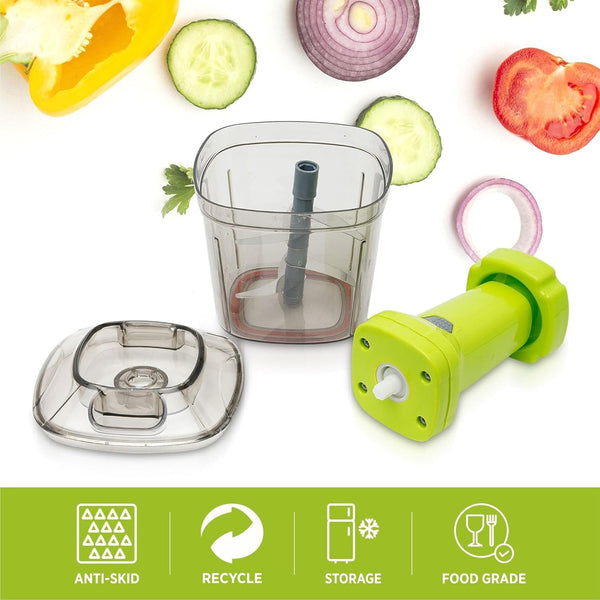 2 in1 Press Vegetable Choppers for Kitchen (1100ml)
