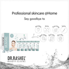DR.RASHEL Diamond Facial Face Kit For Women & Men Combo Pack of Cleanser , Scrub , Gel , Cream & Moisturizer SPF 15 For Glowing & Brightening Skin Suitable For All Skin