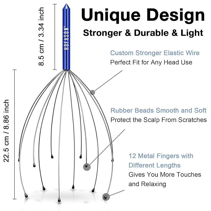 Bokoma Head Massager Neck Massage Head Scalp Massager Head Scratcher For Head Massage Massager