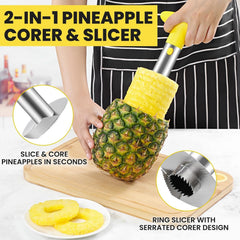 Pineapple Cutter, Peeler Slicer, Cutter Machine, Pineapple Peeler Pineapple Chopper  (1 PINE APPLE CUTTER)
