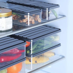 Fridge Storage Boxes Freezer Storage Containers, Container for Kitchen Storage Set, Storage in Kitchen, Vegetable Storage, Draining Crisper Refrigerator Food Box