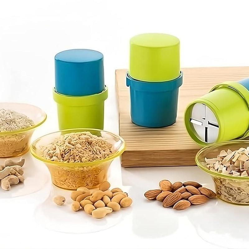 3-in-1 Dry Fruit Slicer Dry Fruit and Nut Cutter Slicer, fine Cup Slicer Kitchen Gadget for Dry Fruit Chopper, Badam kaaju Walnut Pista Cutter Chopper Machine Hand Nuts Chopper for Kitchen Items for Gift Home Gadgets