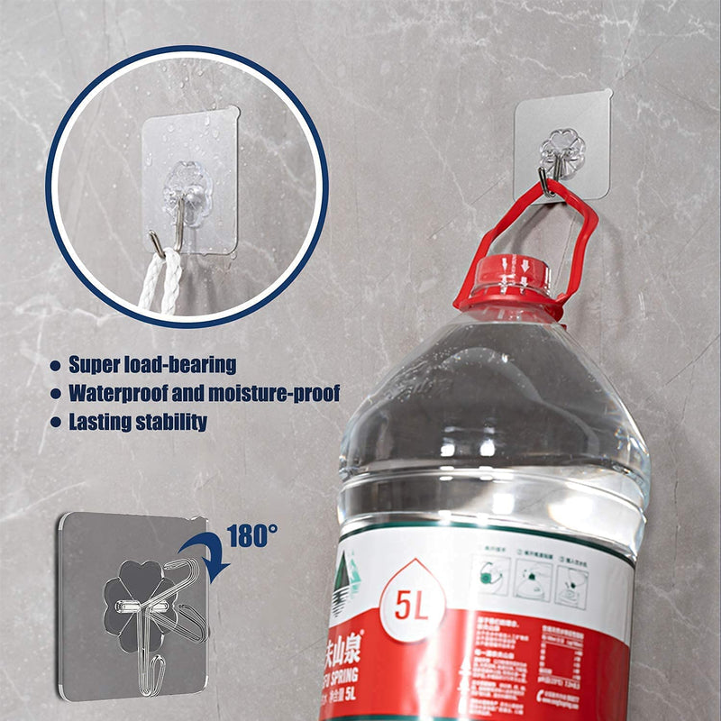 Adhesive Wall Hooks, Nail Hook for Bathroom