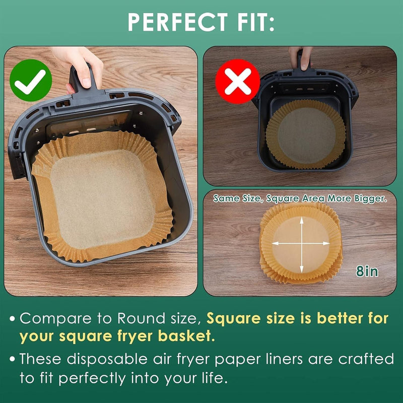 Square Disposable Paper Air Fryer