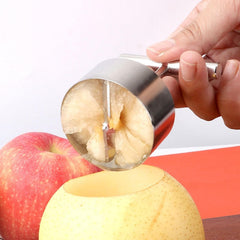 Stainless Steel Apple Corer and Fruit Core Remover Large Core Puller Hole Digger Kitchen Tool for Pear Rice Mold and Stewed Fruit Preparation