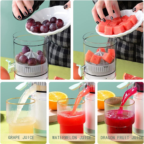 VSG Citrus Juicer Electric Orange Juicer Machine, Wireless Citrus Press Juicer, Manual Mosambi Juice Maker, Instant Juice Machine For Fruit, Mini Portable Juicers, 200ML Capacity - 45W (6 Months Warranty)