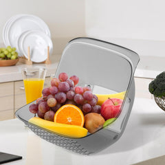Drain Basket for Vegetables Washing Transparent Grey|Home & Garden | Kitchen Tools & Gadgets |1 Strainer Basket