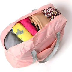 Large Capacity Foldable Waterproof Luggage Bag - Multicolor Spacious, Durable & Versatile Travel Bag for Weekend Getaways & Storage (Pack of 1)