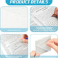 50 Sheets Transparent Sticky Notes Pad,Clear Cute Full self-Adhesive Waterproof,See Through Memo Pads,Perfect for College Essentials Books and Office Stationery Art and Craft